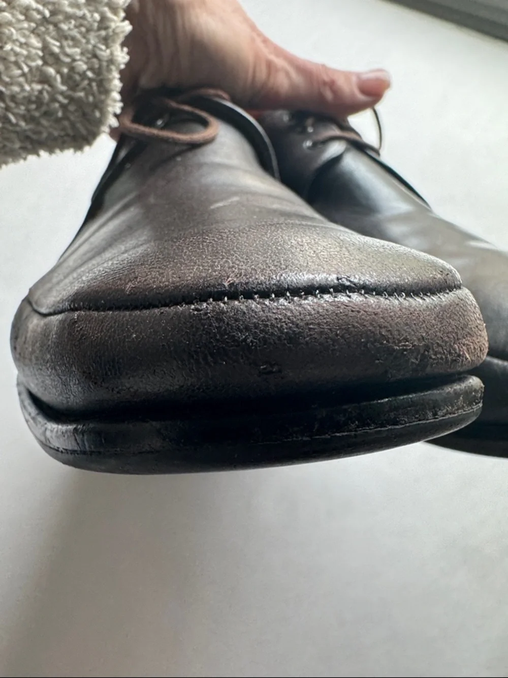 Bally Brenzo Mens 8N Oxford Derby Shoes  Chocolate Brown leather office dressy